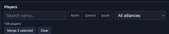 Two players selected for merging