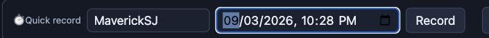 Quick record